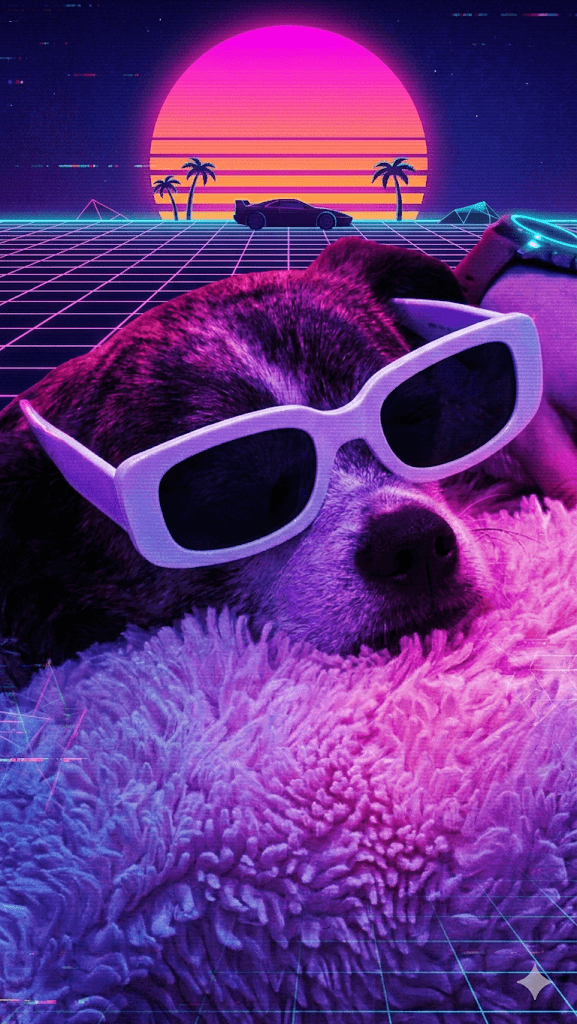 Nola in synthwave shades